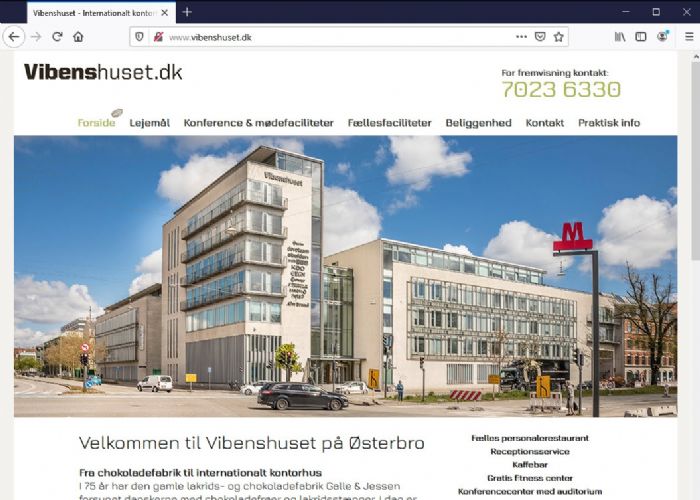 Vibenshuset.dk Hjemmeside, vedligeholdelse og hosting.<br>Design er leveret af kundes egen grafiker.